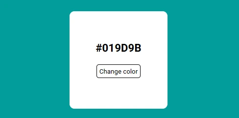 Captura de pantalla del proyecto HEX Generator