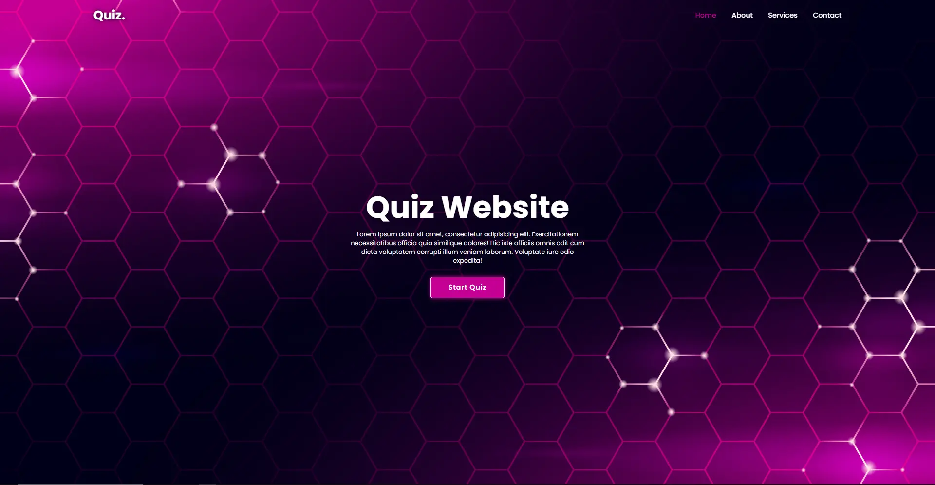 Captura de pantalla del proyecto Quiz app