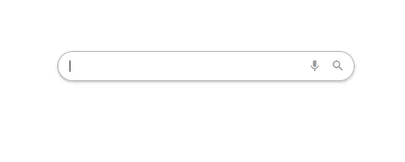 Captura de pantalla del proyecto Google search bar