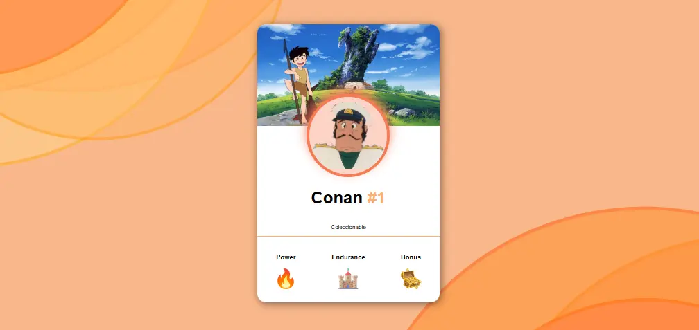 Captura de pantalla del proyecto Card