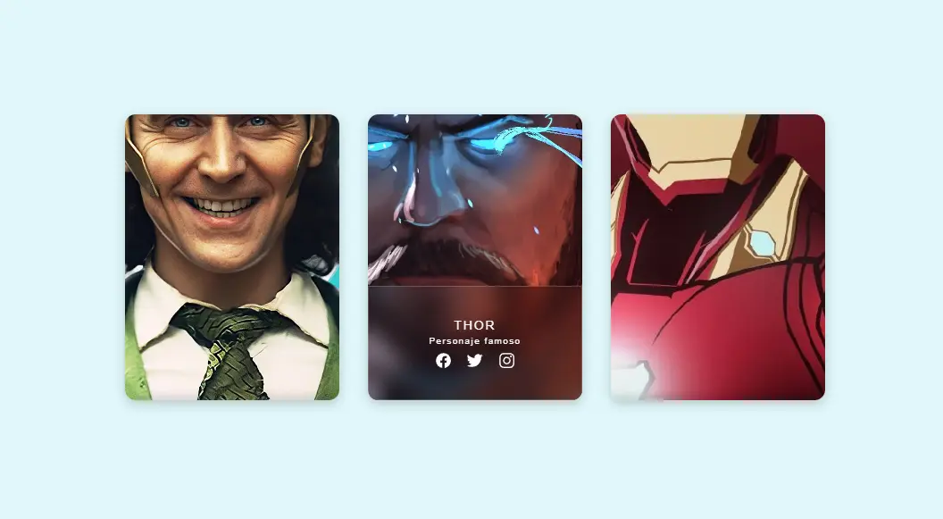 Captura de pantalla del proyecto Card