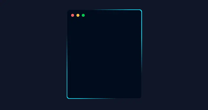Captura de pantalla del proyecto Border animation