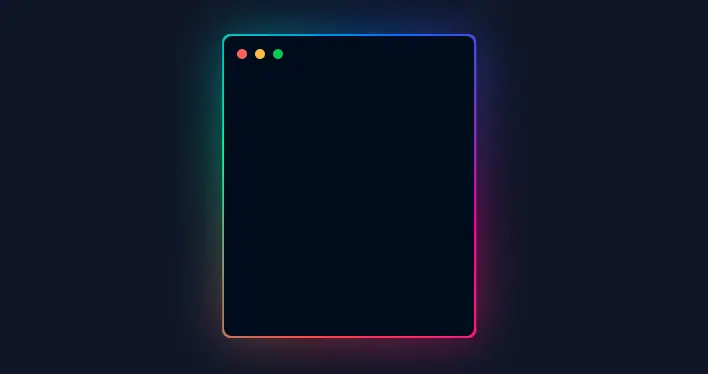 Captura de pantalla del proyecto Border animation