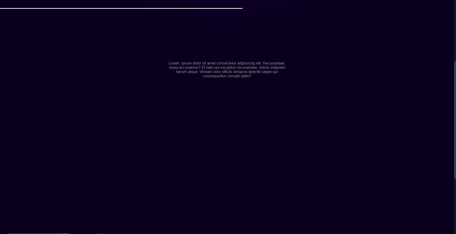 Captura de pantalla del proyecto Scroll progress indicator