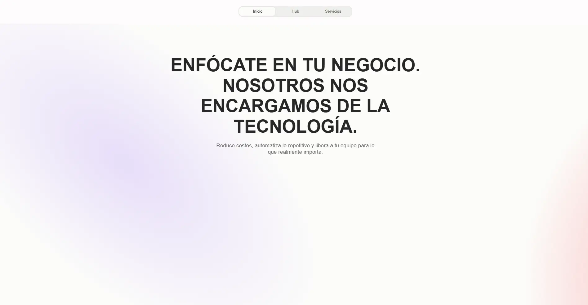 Captura de pantalla del proyecto Navbar click effect
